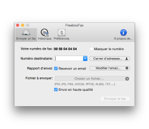 FreeboxFax pour Mac